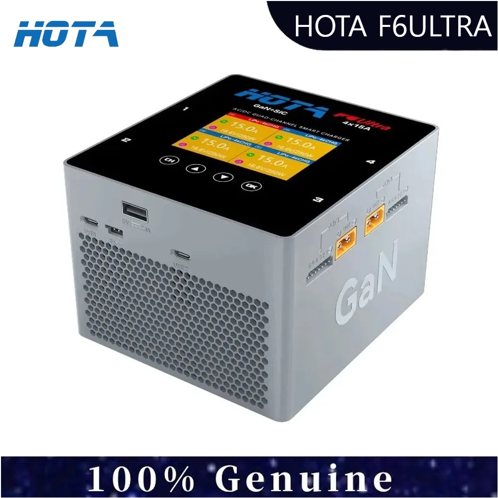 Drone Battery Smart - HOTA F6 Ultra 4-kanałowa inteligentna ładowarka