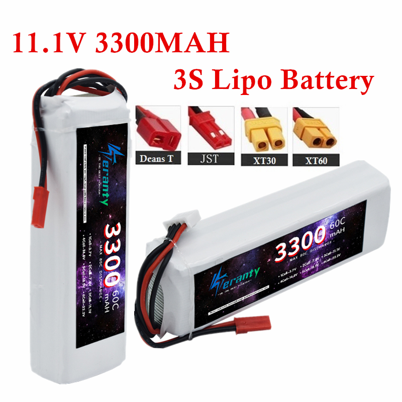 Drone Battery Connector - Akumulator Lipo 3S 3300mAh 11.1V 60C
