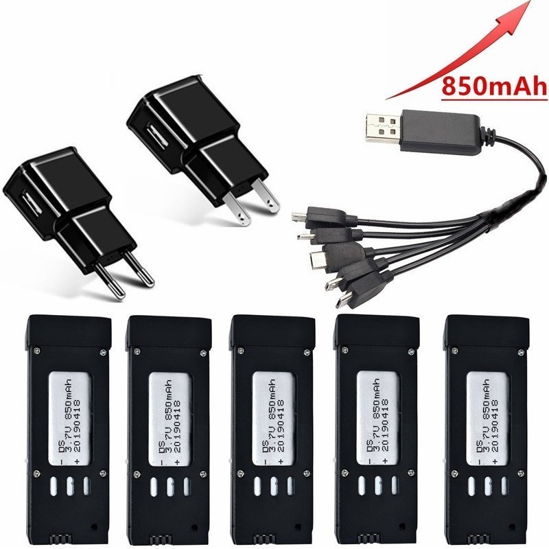 (5-w-1) 3.7V 850mAh ładowarka  – Eachine Drone E58 recenzja i cena